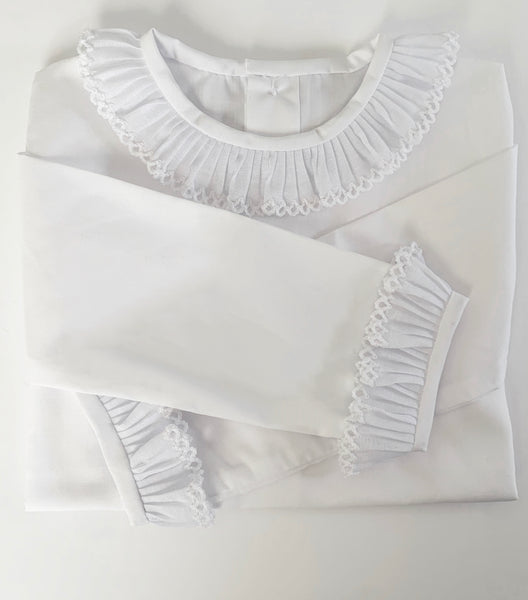 Ruffled Collar Blouse – Mini Luxe Clothing